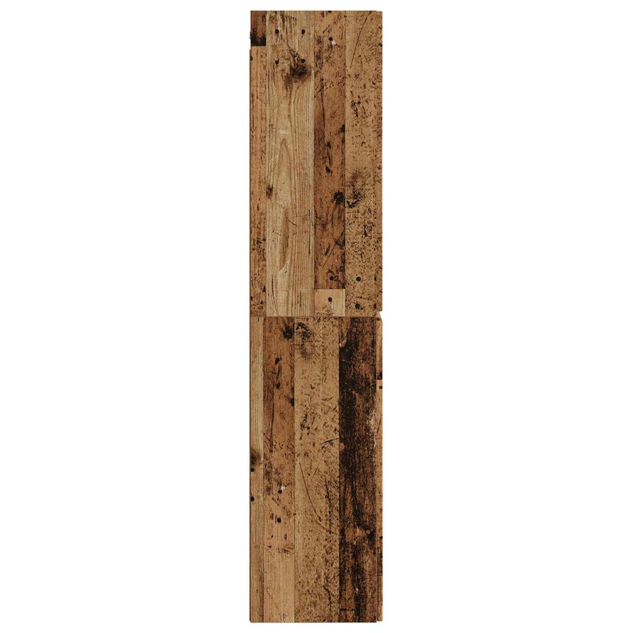 Wand Gemonteerde Badkamerkast Oud hout 33 x 34,5 x 160 cm