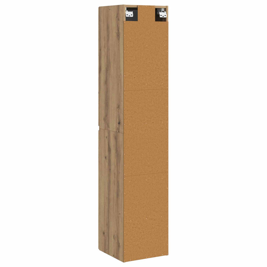 Wand Gemonteerde Badkamerkast Artisanaal eiken