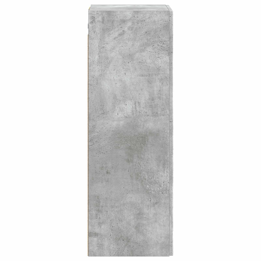 Wand Gemonteerde Badkamerkast Betongrijs 33 x 34,5 x 100 cm
