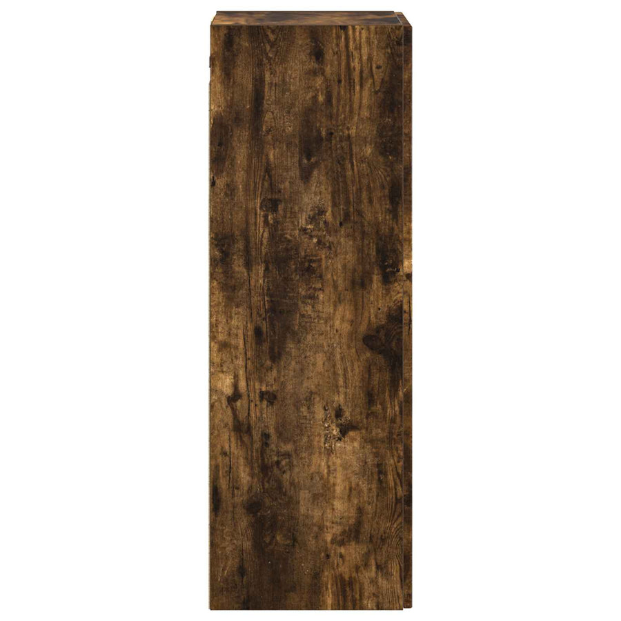 Wand Gemonteerde Badkamerkast Gerookt eiken 33 x 34,5 x 100 cm