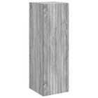 Wall-Mounted Bathroom Cabinet Grey Sonoma 33 x 34.5 x 100 cm