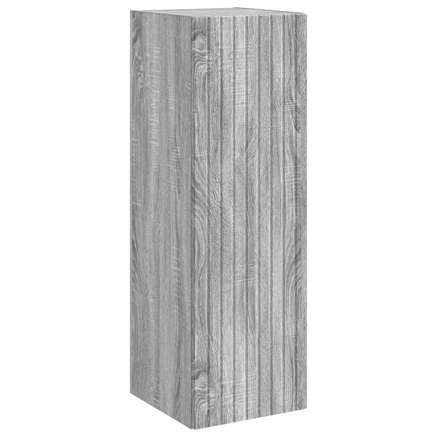 Wand Gemonteerde Badkamerkast Grijs Sonoma 33 x 34,5 x 100 cm