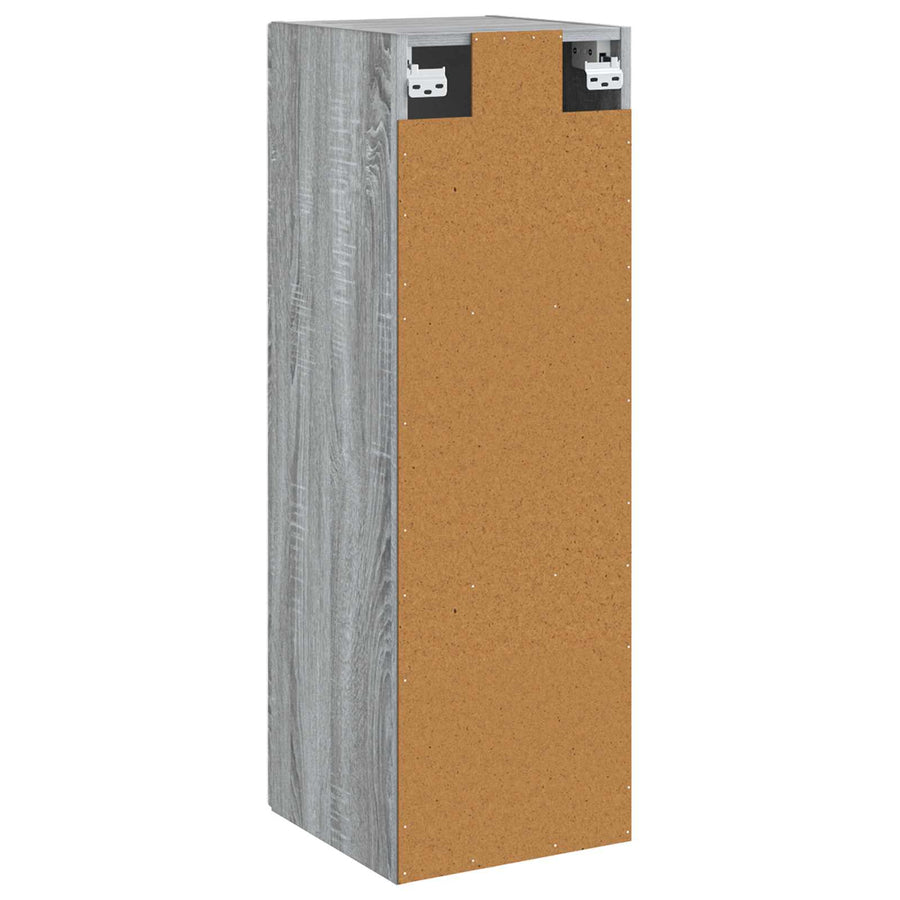 Wand Gemonteerde Badkamerkast Grijs Sonoma 33 x 34,5 x 100 cm