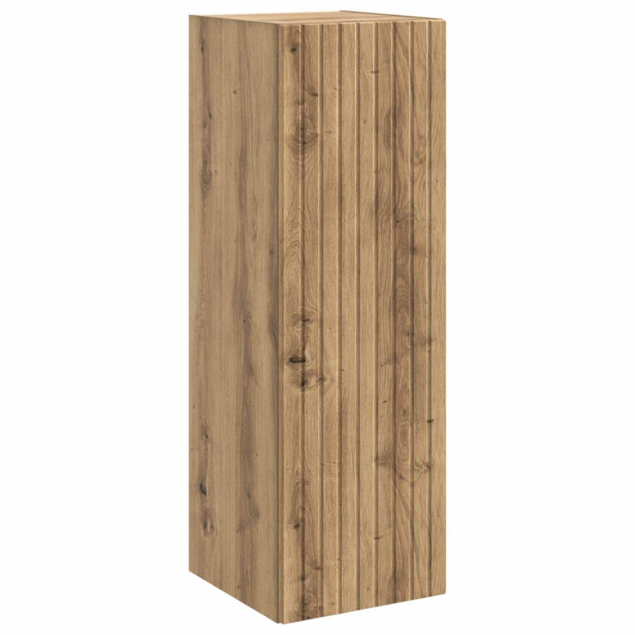 Wand Gemonteerde Badkamerkast Artisanaal eiken