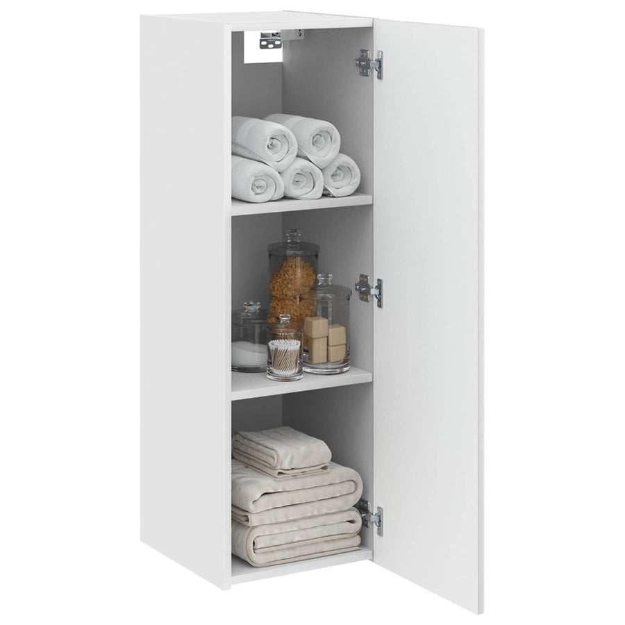 Wand Gemonteerde Badkamerkast Wit 33 x 34,5 x 60 cm