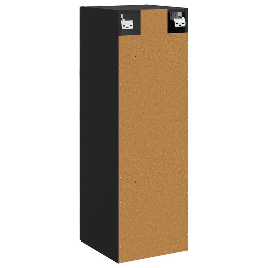 Wand Gemonteerde Badkamerkast Zwart 33 x 34,5 x 60 cm