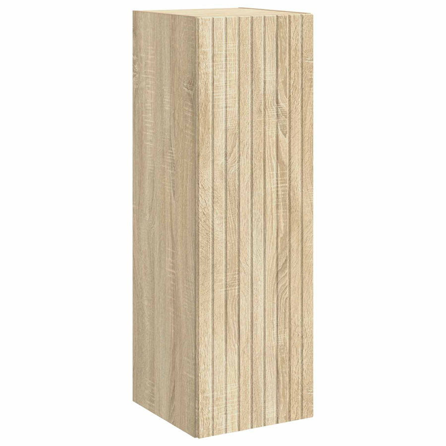 Wand Gemonteerde Badkamerkast Sonoma Eiken 33 x 34,5 x 60 cm
