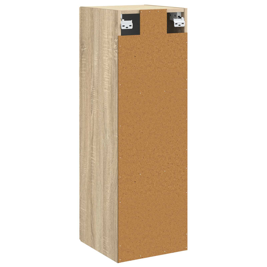 Wand Gemonteerde Badkamerkast Sonoma Eiken 33 x 34,5 x 60 cm
