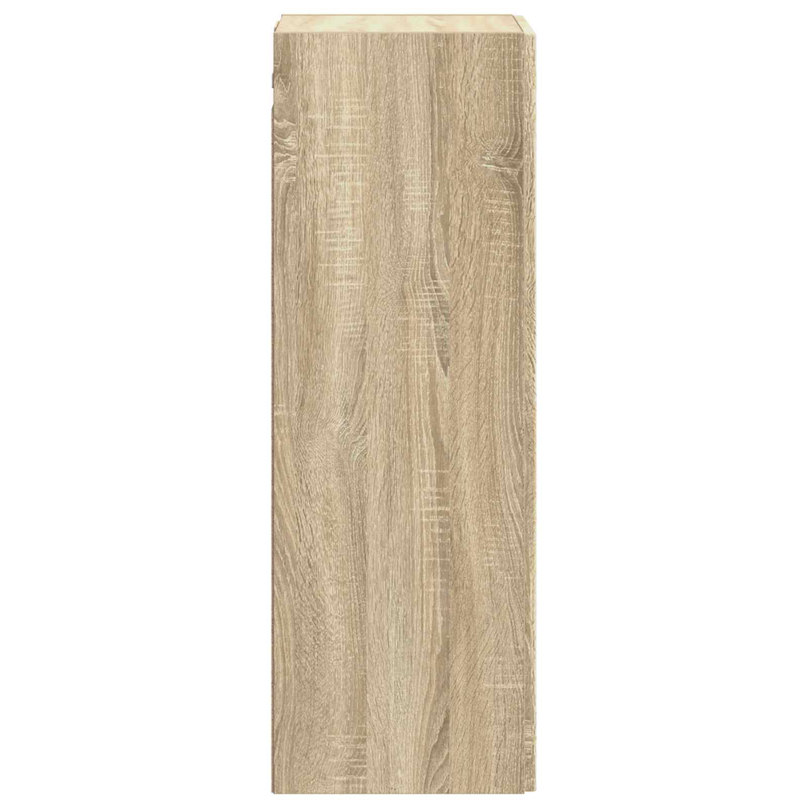 Wand Gemonteerde Badkamerkast Sonoma Eiken 33 x 34,5 x 60 cm