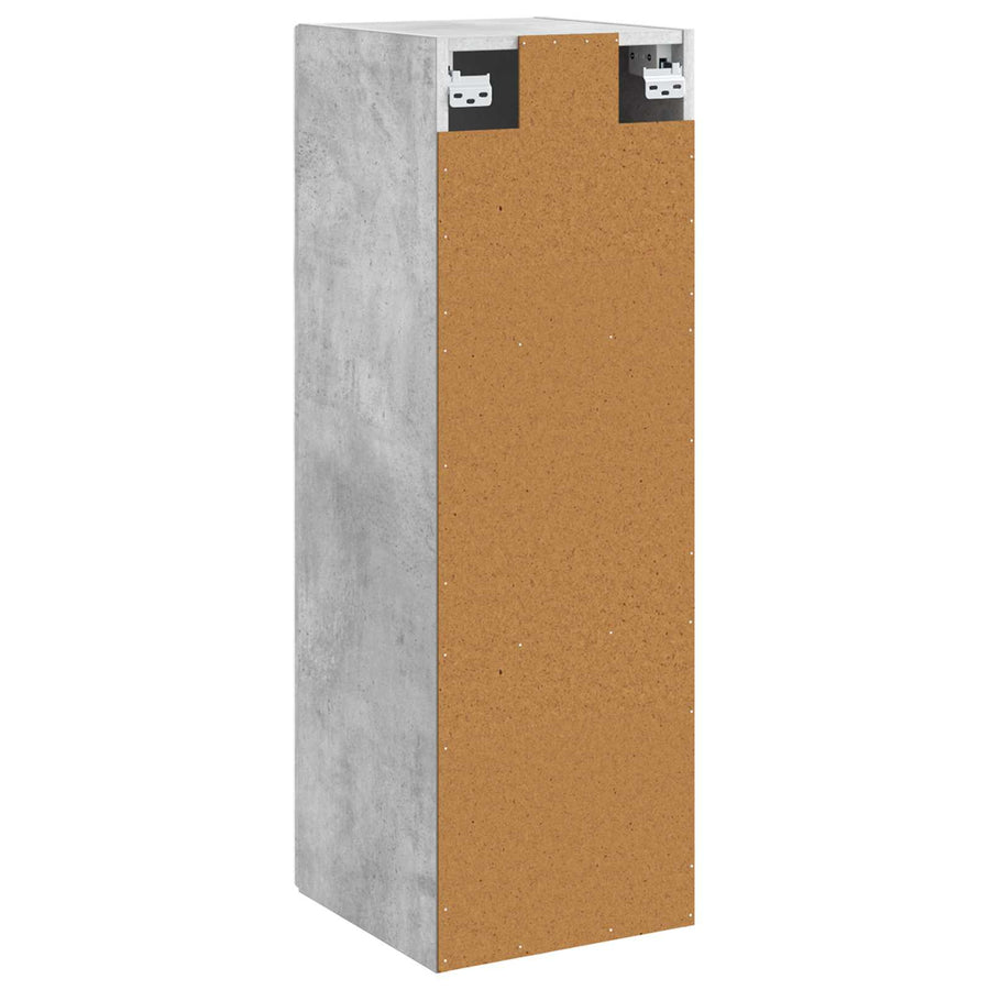 Wand Gemonteerde Badkamerkast Betongrijs 33 x 34,5 x 60 cm