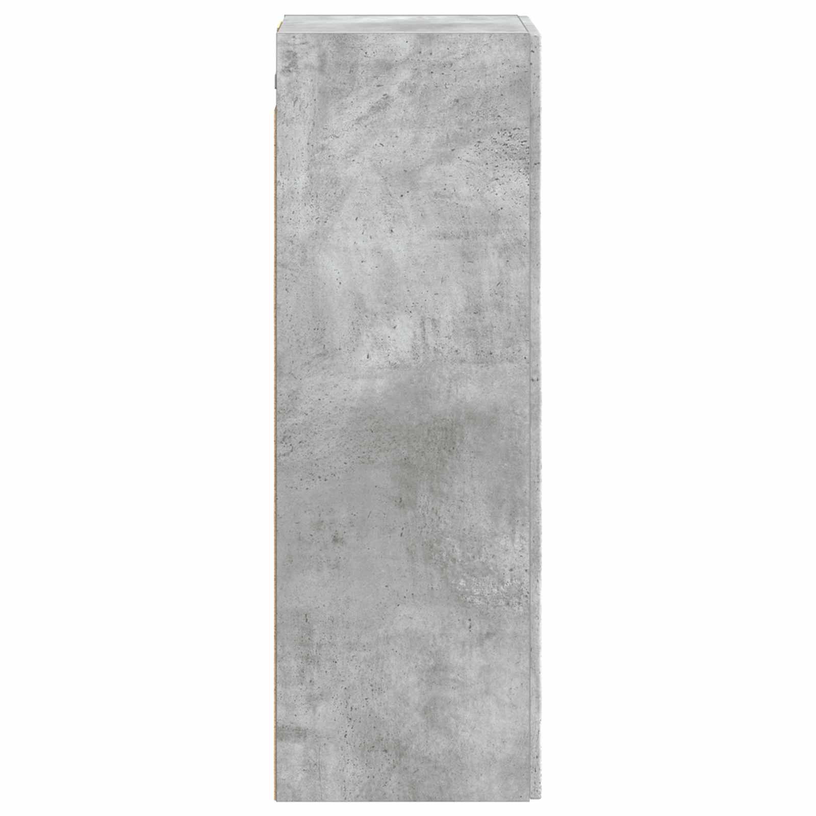 Wand Gemonteerde Badkamerkast Betongrijs 33 x 34,5 x 60 cm