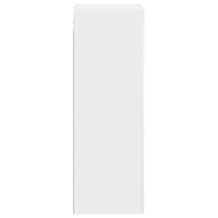 Wand Gemonteerde Badkamerkast Hoogglans Wit 33 x 34,5 x 60 cm