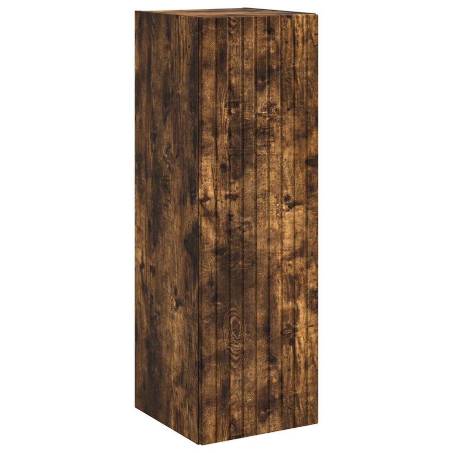 Wand Gemonteerde Badkamerkast Gerookt eiken 33 x 34,5 x 60 cm