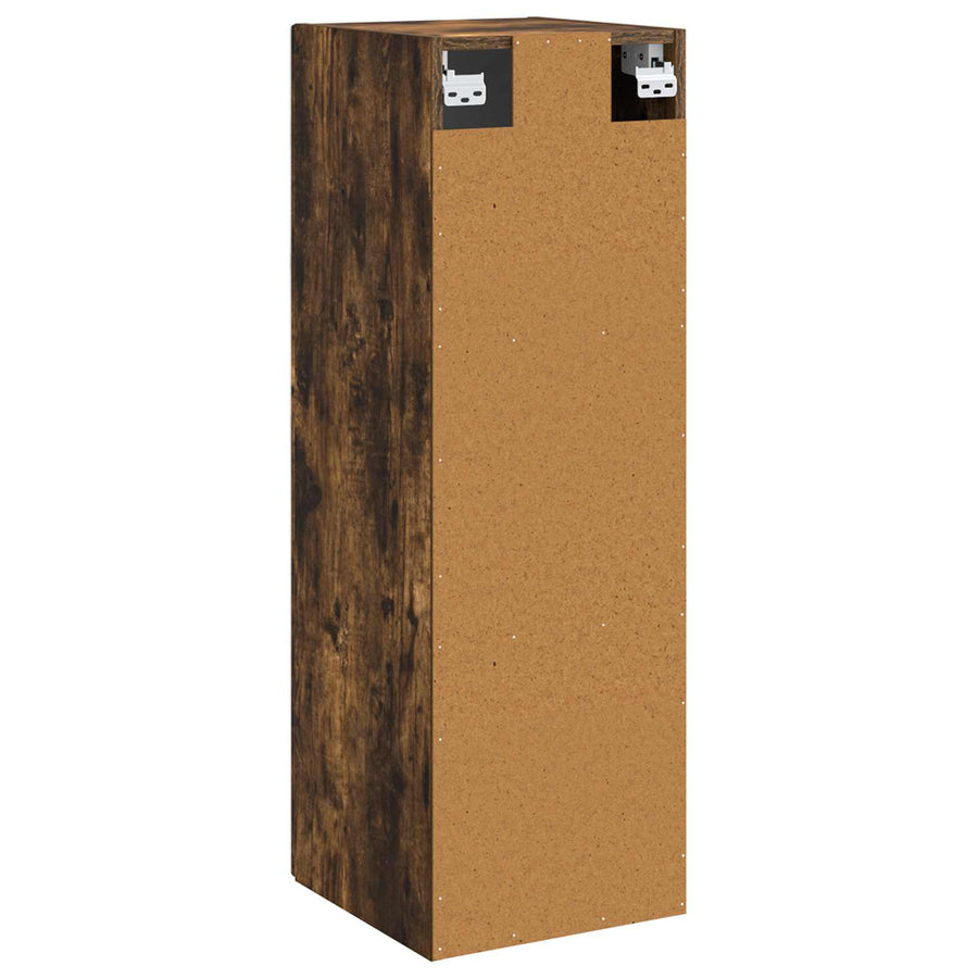 Wand Gemonteerde Badkamerkast Gerookt eiken 33 x 34,5 x 60 cm