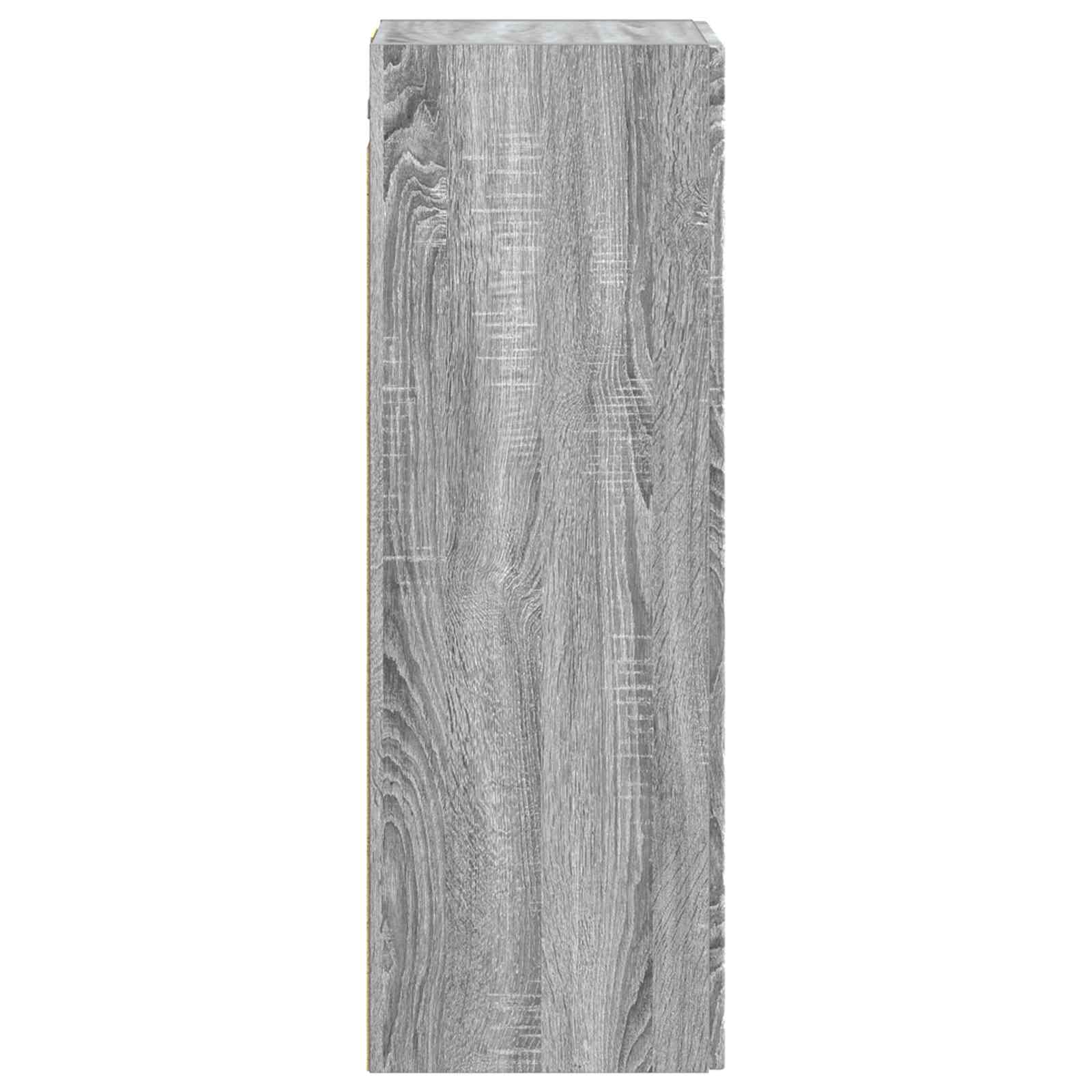 Wand Gemonteerde Badkamerkast Grijs Sonoma 33 x 34,5 x 60 cm