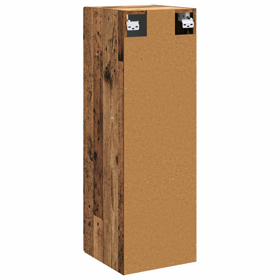 Wand Gemonteerde Badkamerkast Oud hout 33 x 34,5 x 60 cm