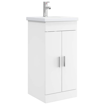 Badkamermeubel met Wasbak Wit 42 x 40 x 84,5 cm Bewerkt hout
