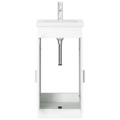 Badkamermeubel met Wasbak Wit 42 x 40 x 84,5 cm Bewerkt hout