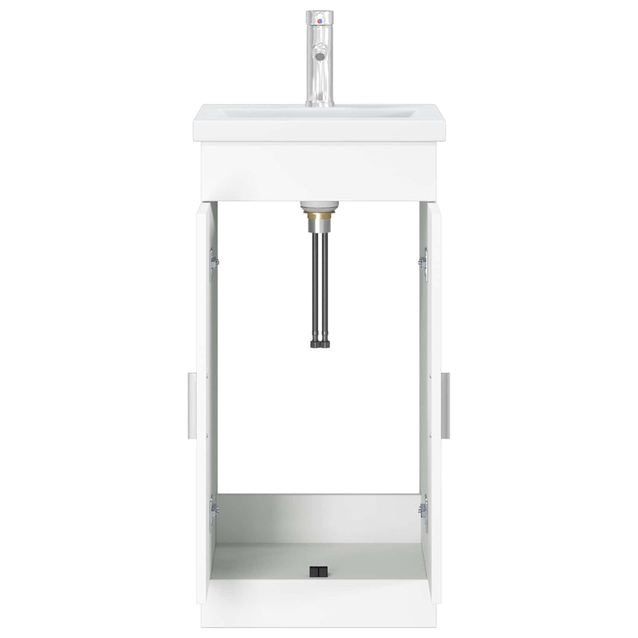 Badkamermeubel met Wasbak Wit 42 x 40 x 84,5 cm Bewerkt hout