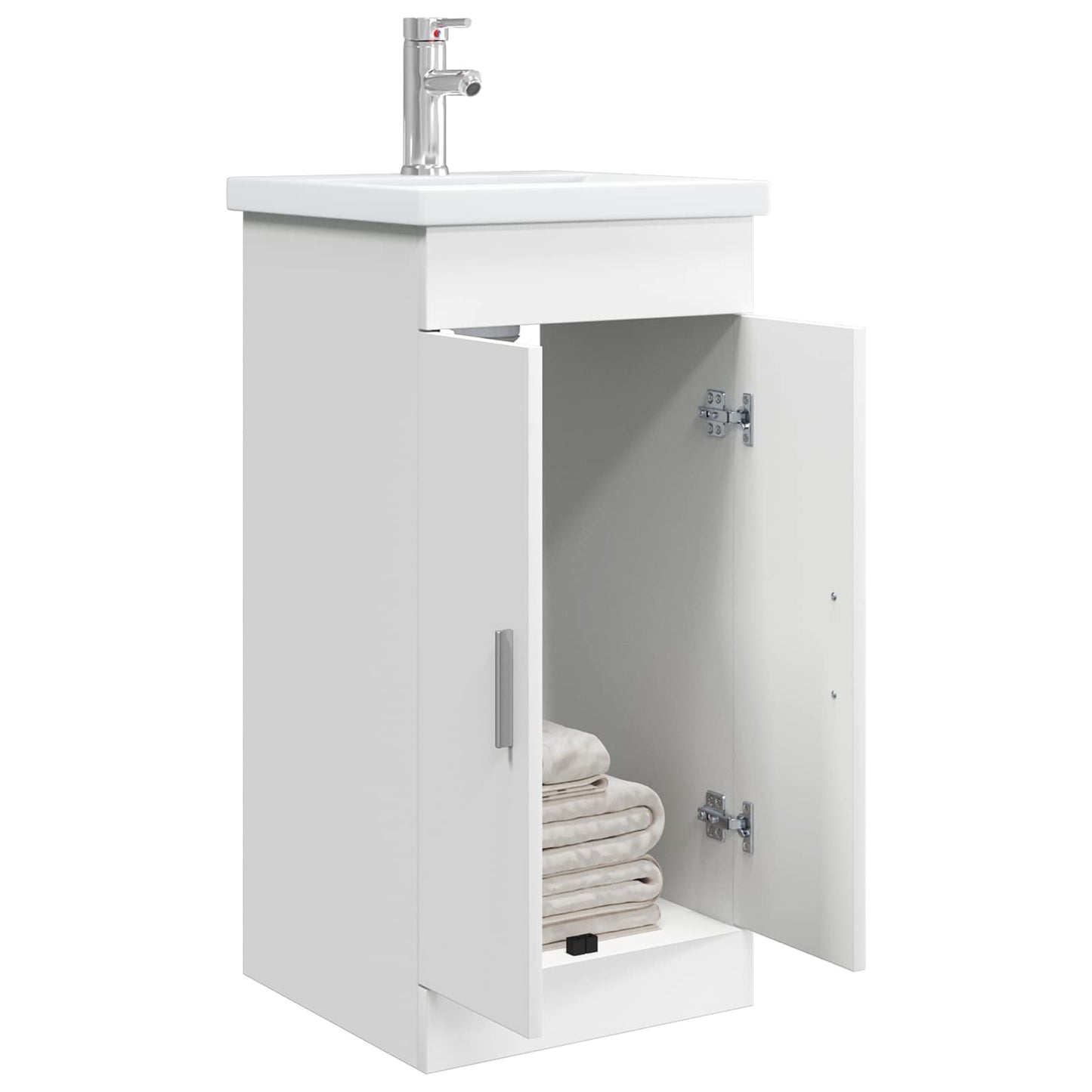 Badkamermeubel met Wasbak Wit 42 x 40 x 84,5 cm Bewerkt hout