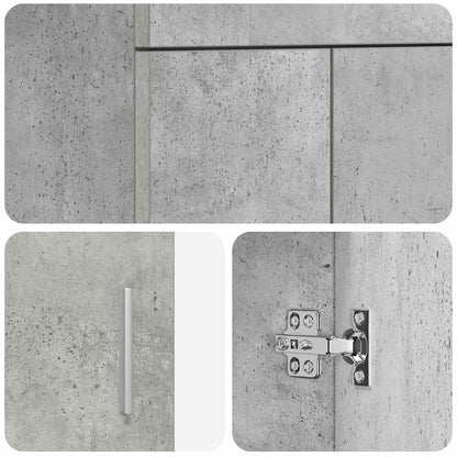 Badkamermeubel met Wasbak Betongrijs 42 x 40 x 84,5 cm