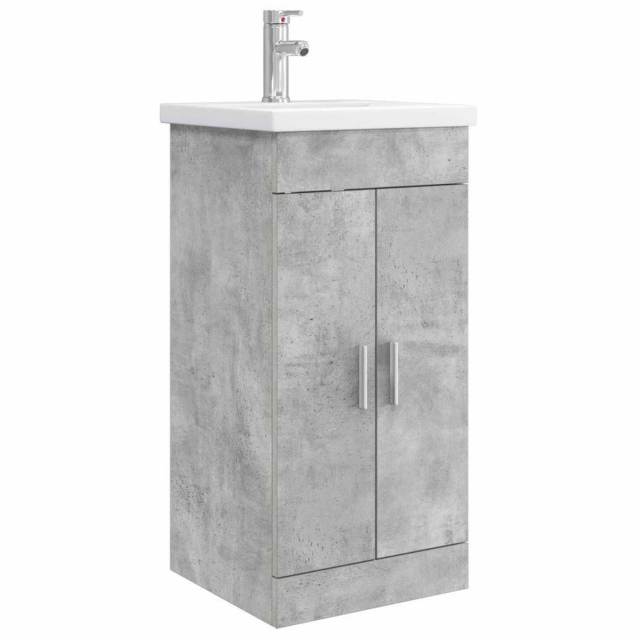 Badkamermeubel met Wasbak Betongrijs 42 x 40 x 84,5 cm