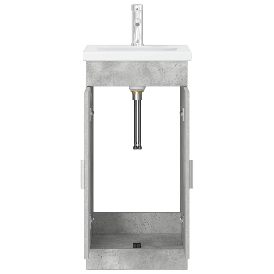 Badkamermeubel met Wasbak Betongrijs 42 x 40 x 84,5 cm