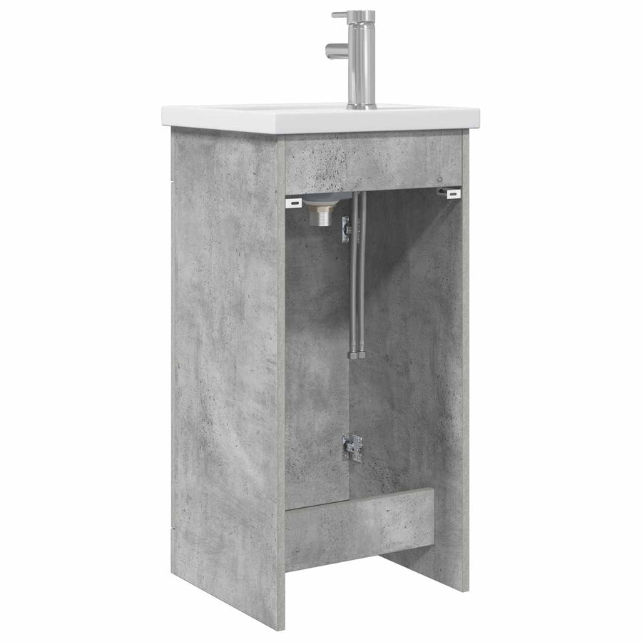 Badkamermeubel met Wasbak Betongrijs 42 x 40 x 84,5 cm