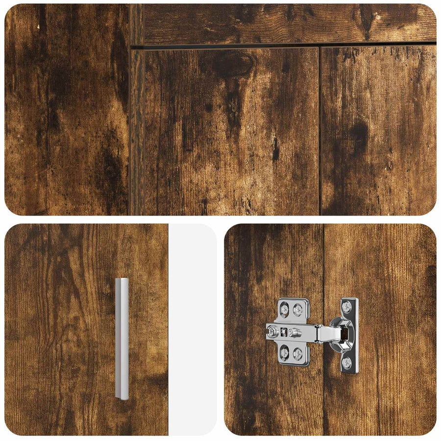 Badkamermeubel met Wasbak Gerookt eiken 42 x 40 x 84,5 cm