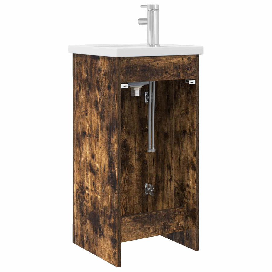 Badkamermeubel met Wasbak Gerookt eiken 42 x 40 x 84,5 cm