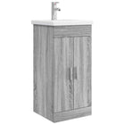 Badkamermeubel met wasbak Grijs Sonoma 42x40x84,5 cm