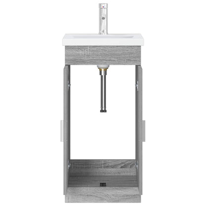 Badkamermeubel met Wasbak Grijs Sonoma 42 x 40 x 84,5 cm