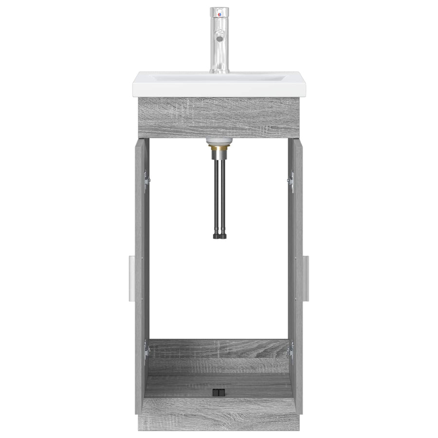 Badkamermeubel met Wasbak Grijs Sonoma 42 x 40 x 84,5 cm