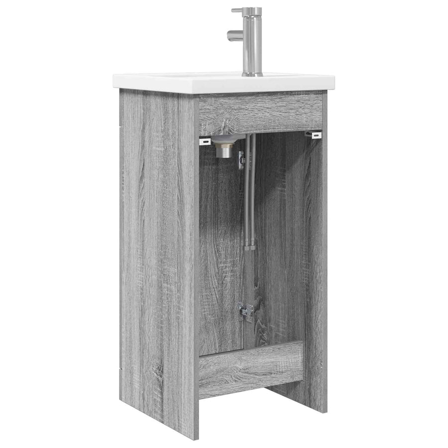 Badkamermeubel met Wasbak Grijs Sonoma 42 x 40 x 84,5 cm
