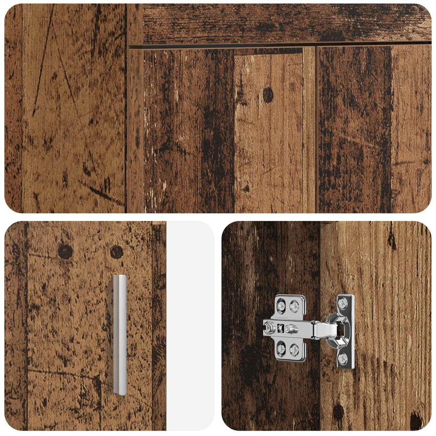 Badkamermeubel met Wasbak Oud hout 42 x 40 x 84,5 cm