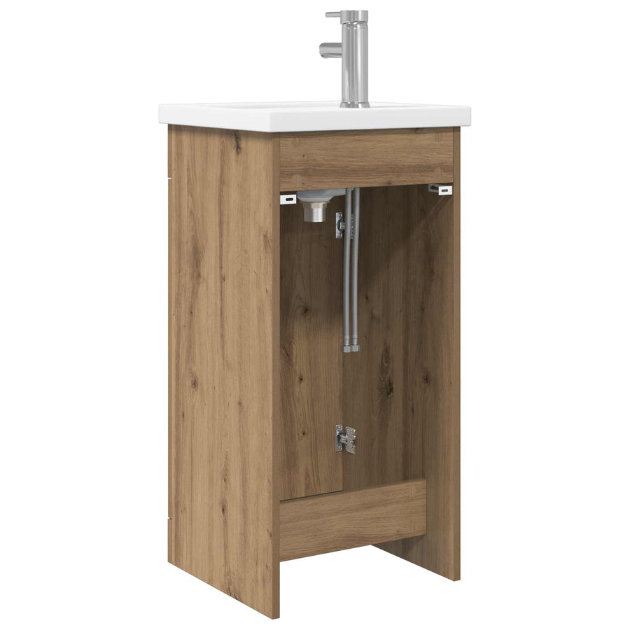 Badkamermeubel met Wasbak Artisanaal eiken 42 x 40 x 84,5 cm