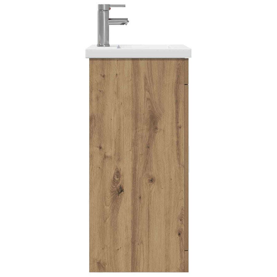 Badkamermeubel met Wasbak Artisanaal eiken 42 x 40 x 84,5 cm