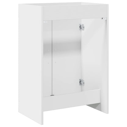 Badkamer Onder Wasbak Kast Wit 56 x 37,5 x 81 cm Bewerkt hout