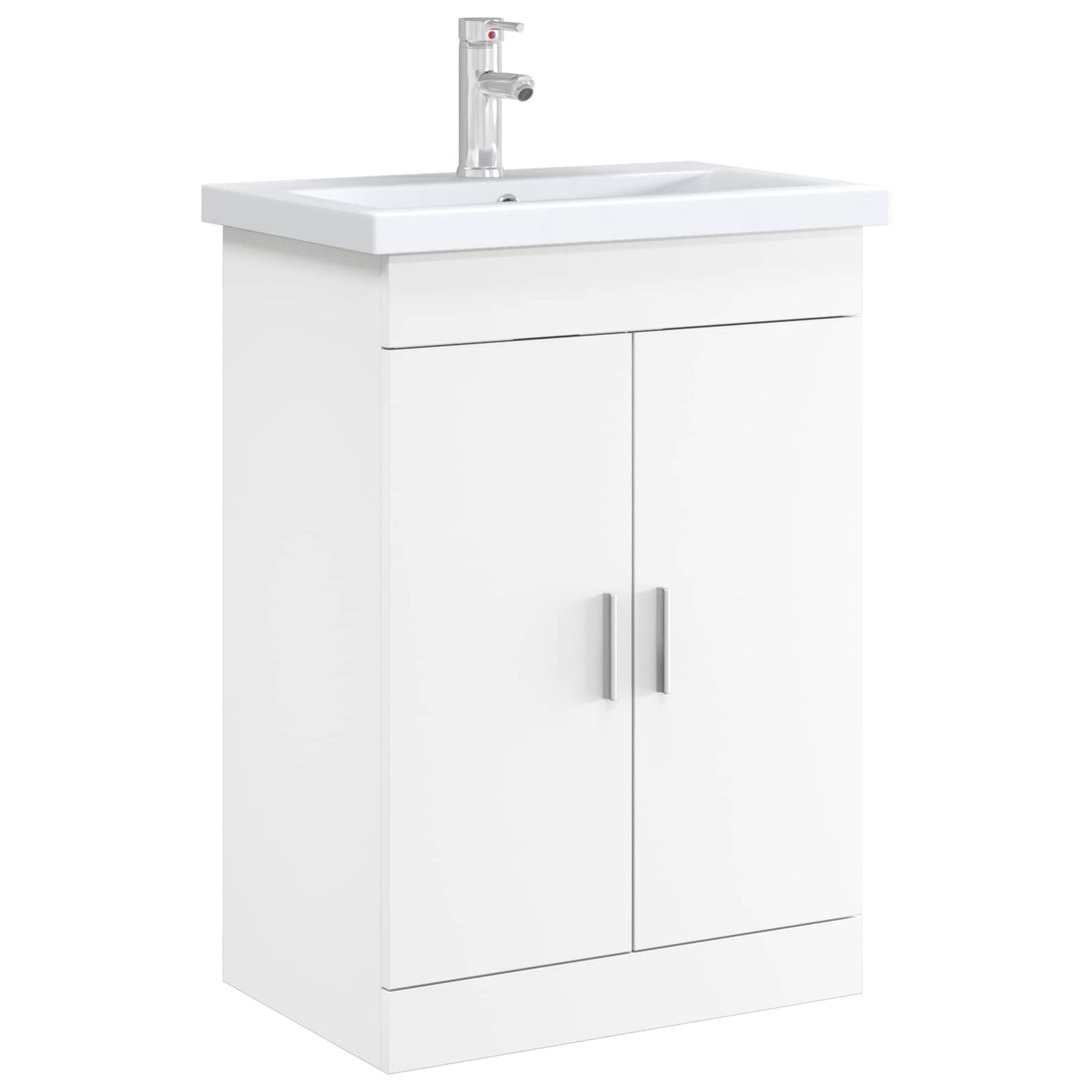 Badkamer Onder Wasbak Kast Wit 56 x 37,5 x 81 cm Bewerkt hout