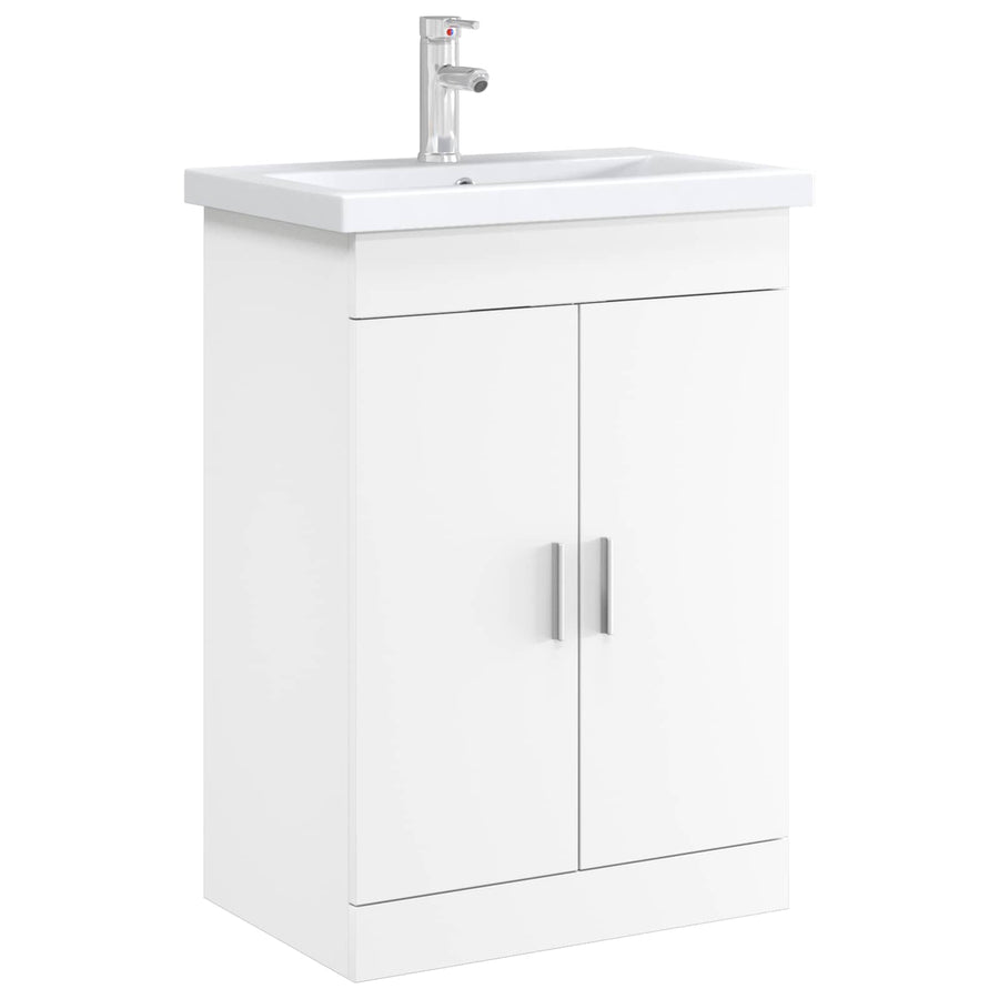 Badkamer Onder Wasbak Kast Wit 56 x 37,5 x 81 cm Bewerkt hout