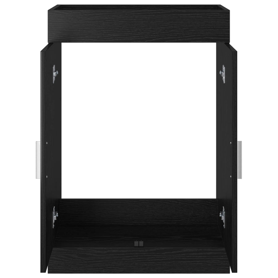 Badkamer Onder Wasbak Kast Zwart eiken 56 x 37,5 x 81 cm
