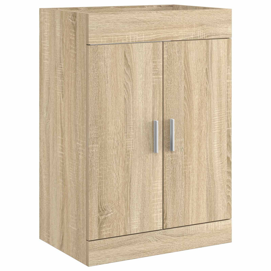 Badkamer Onder Wasbak Kast Sonoma Eiken 56 x 37,5 x 81 cm