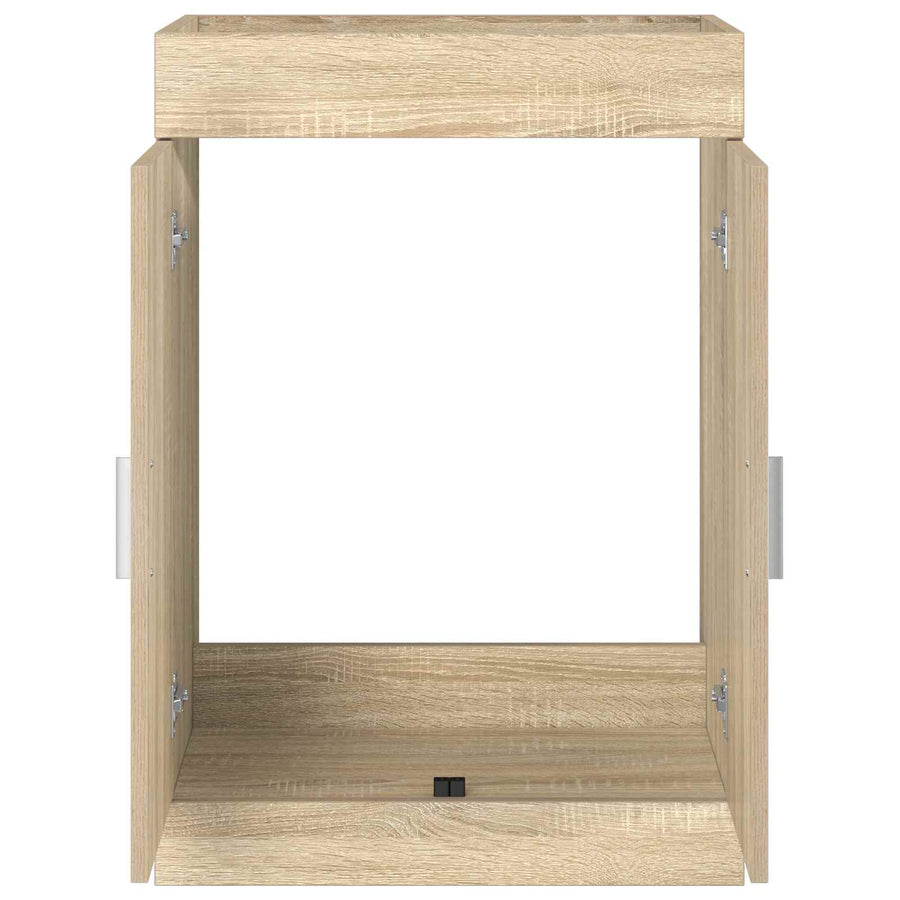 Badkamer Onder Wasbak Kast Sonoma Eiken 56 x 37,5 x 81 cm