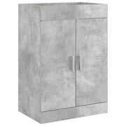 Badkamerkast onder wasbak 56x37,5x81 cm betongrijs