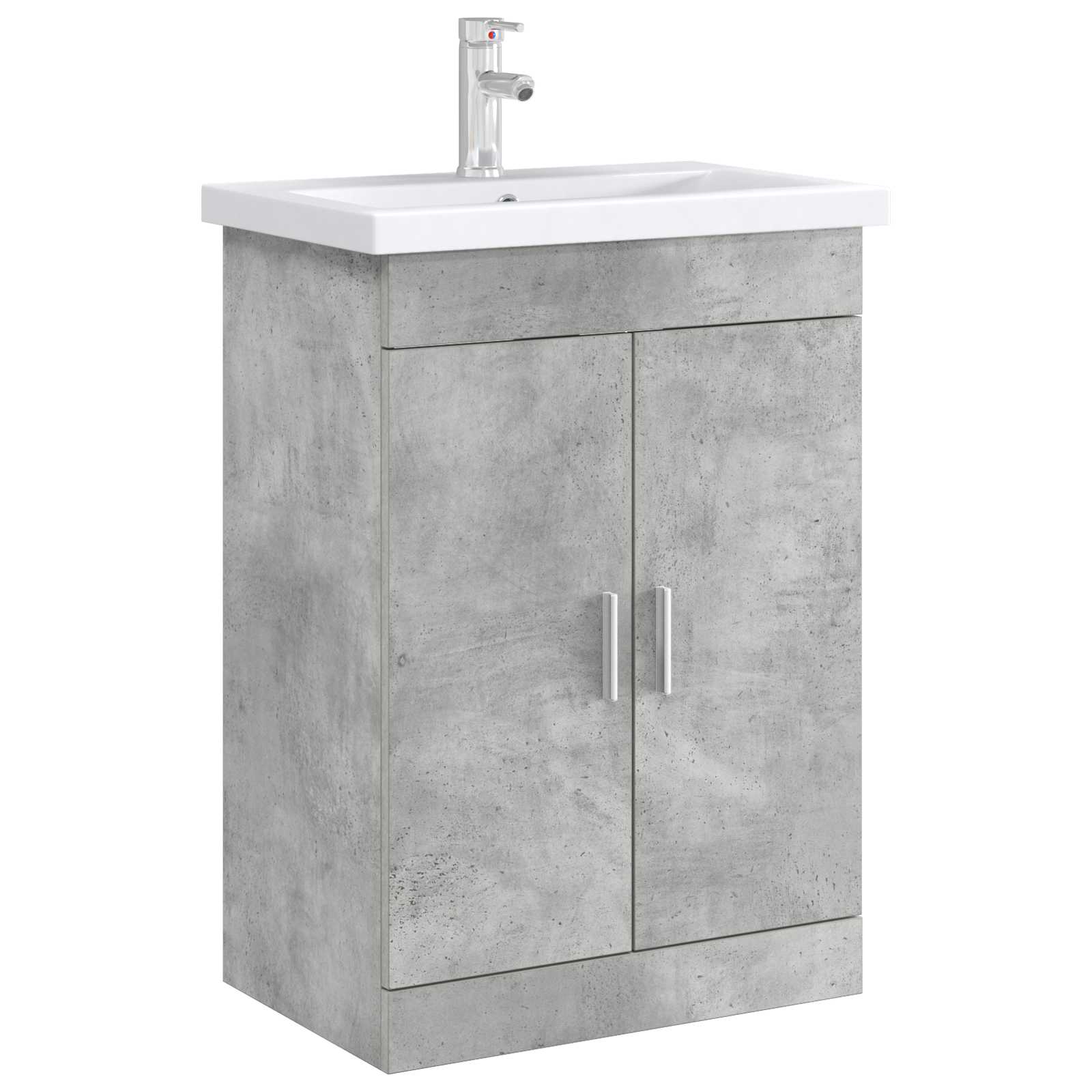 Badkamer Onder Wasbak Kast Betongrijs 56 x 37,5 x 81 cm
