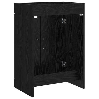 Badkamer Onder Wasbak Kast Zwart eiken 78,5 x 37,5 x 81 cm