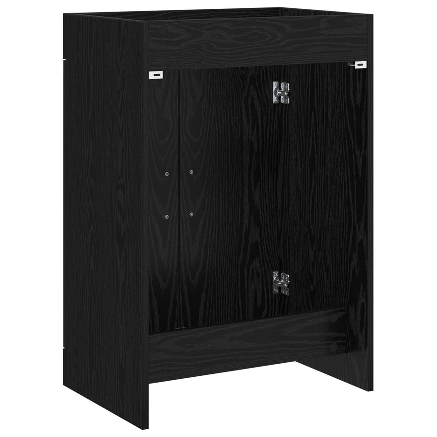 Badkamer Onder Wasbak Kast Zwart eiken 78,5 x 37,5 x 81 cm