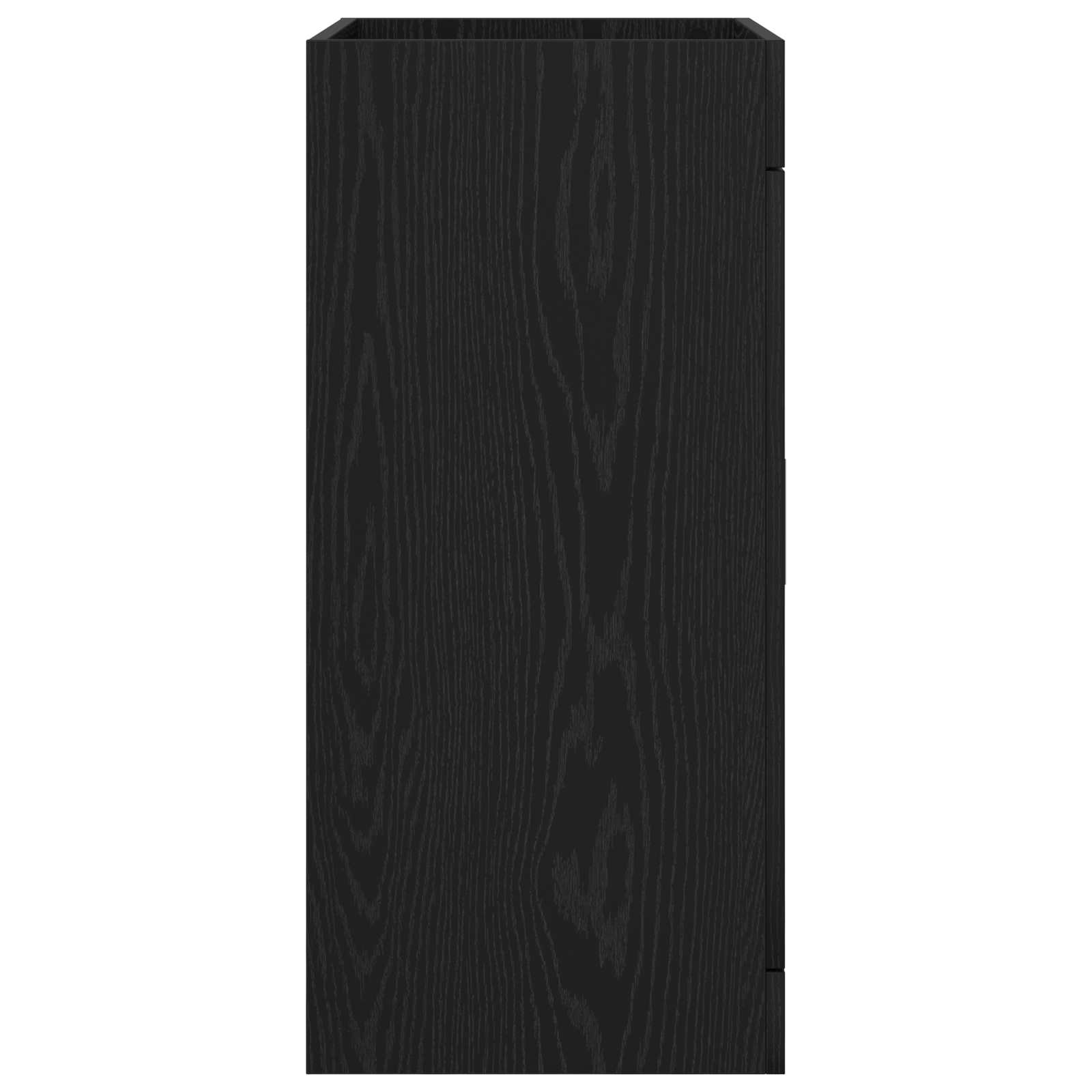 Badkamer Onder Wasbak Kast Zwart eiken 78,5 x 37,5 x 81 cm