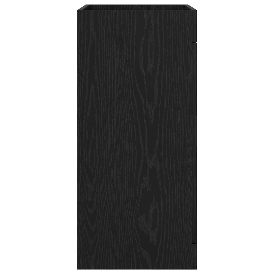 Badkamer Onder Wasbak Kast Zwart eiken 78,5 x 37,5 x 81 cm