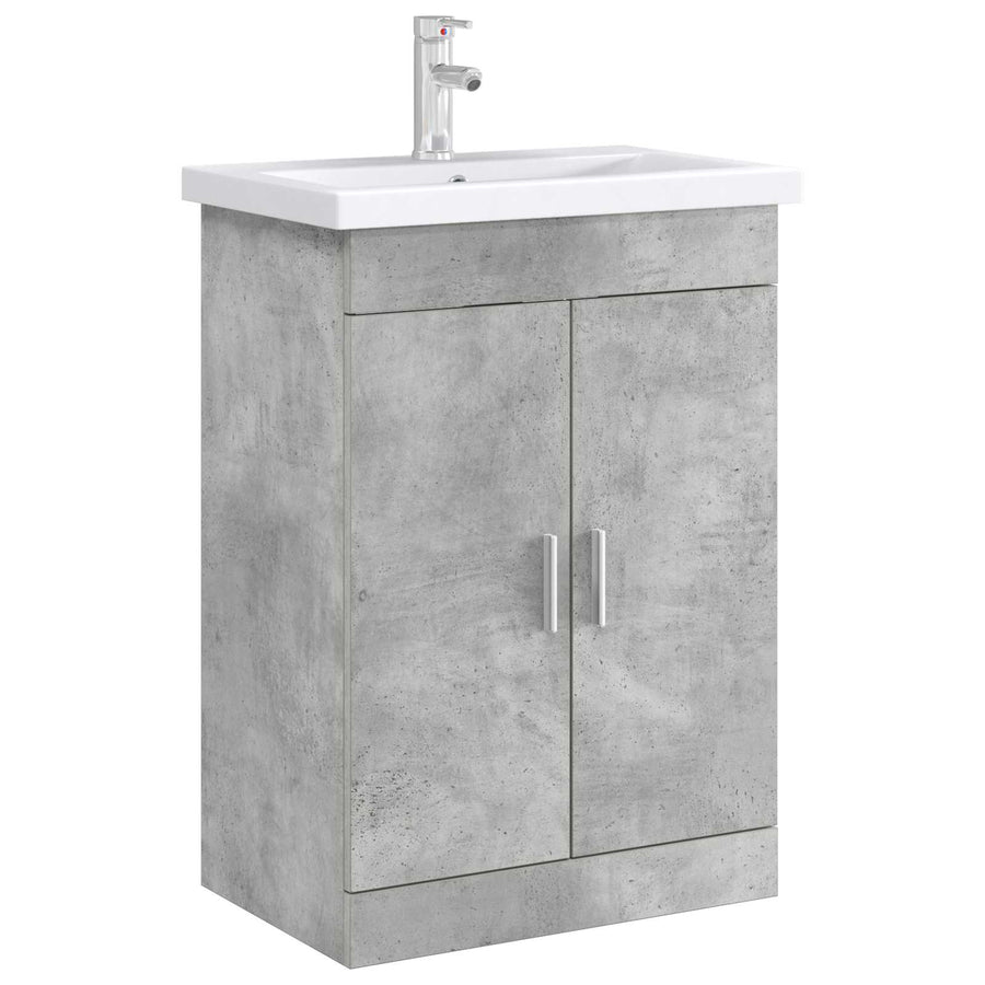 Badkamer Onder Wasbak Kast Betongrijs 78,5 x 37,5 x 81 cm